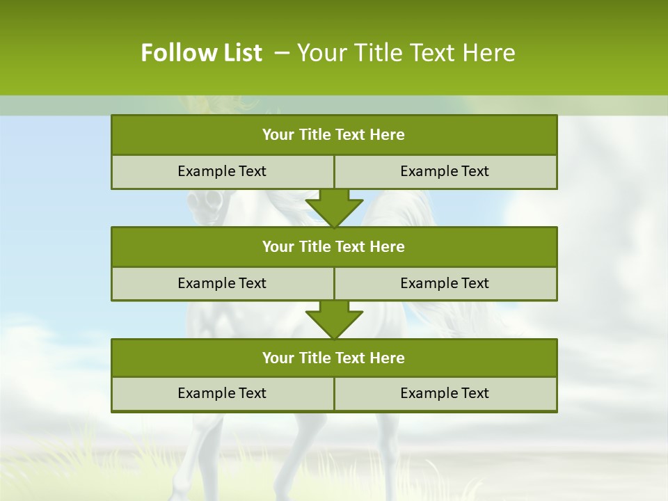 Cavallo Dorato Candido PowerPoint Template