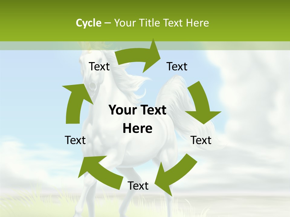 Cavallo Dorato Candido PowerPoint Template