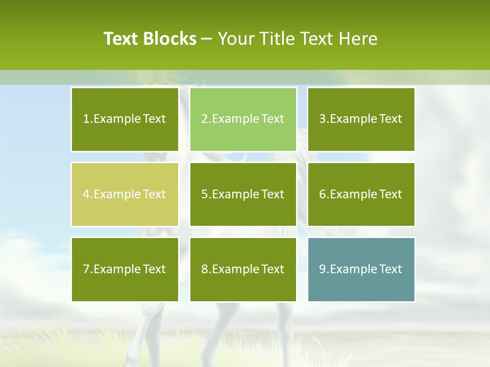 Cavallo Dorato Candido PowerPoint Template