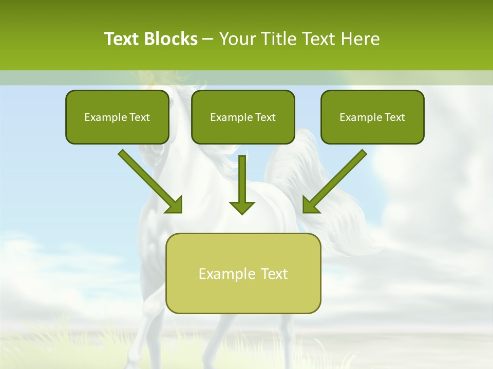 Cavallo Dorato Candido PowerPoint Template