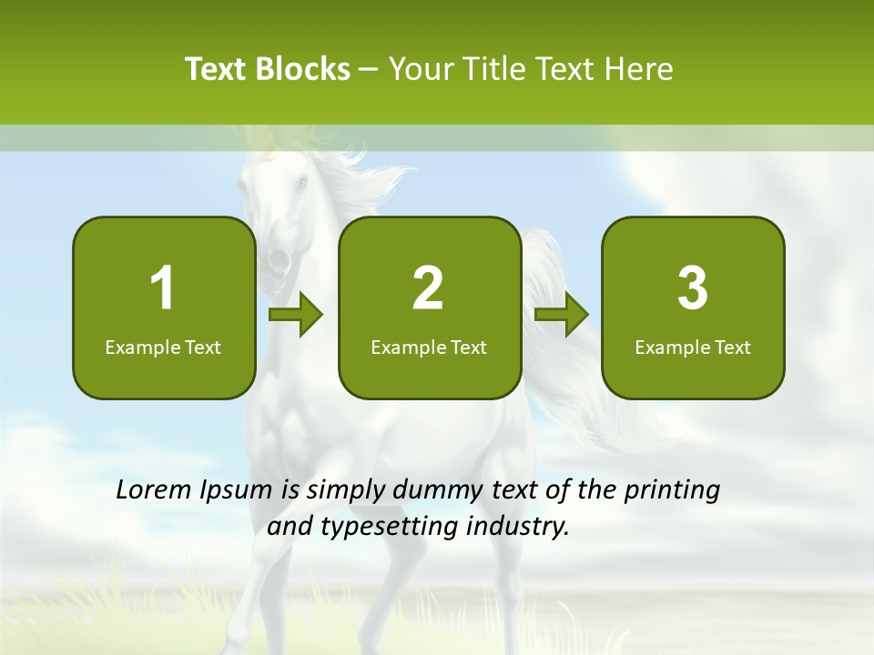 Cavallo Dorato Candido PowerPoint Template