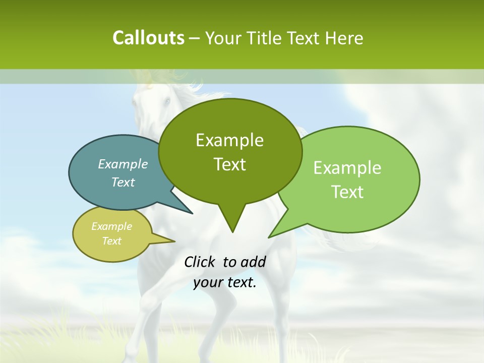 Cavallo Dorato Candido PowerPoint Template