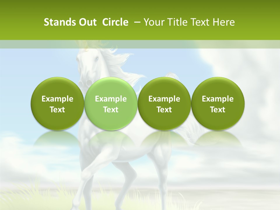 Cavallo Dorato Candido PowerPoint Template