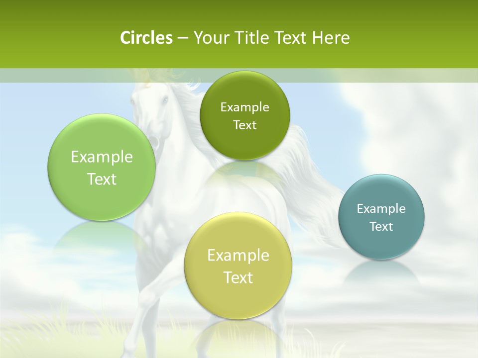 Cavallo Dorato Candido PowerPoint Template