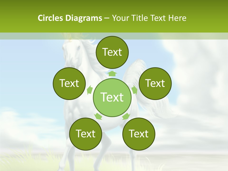 Cavallo Dorato Candido PowerPoint Template