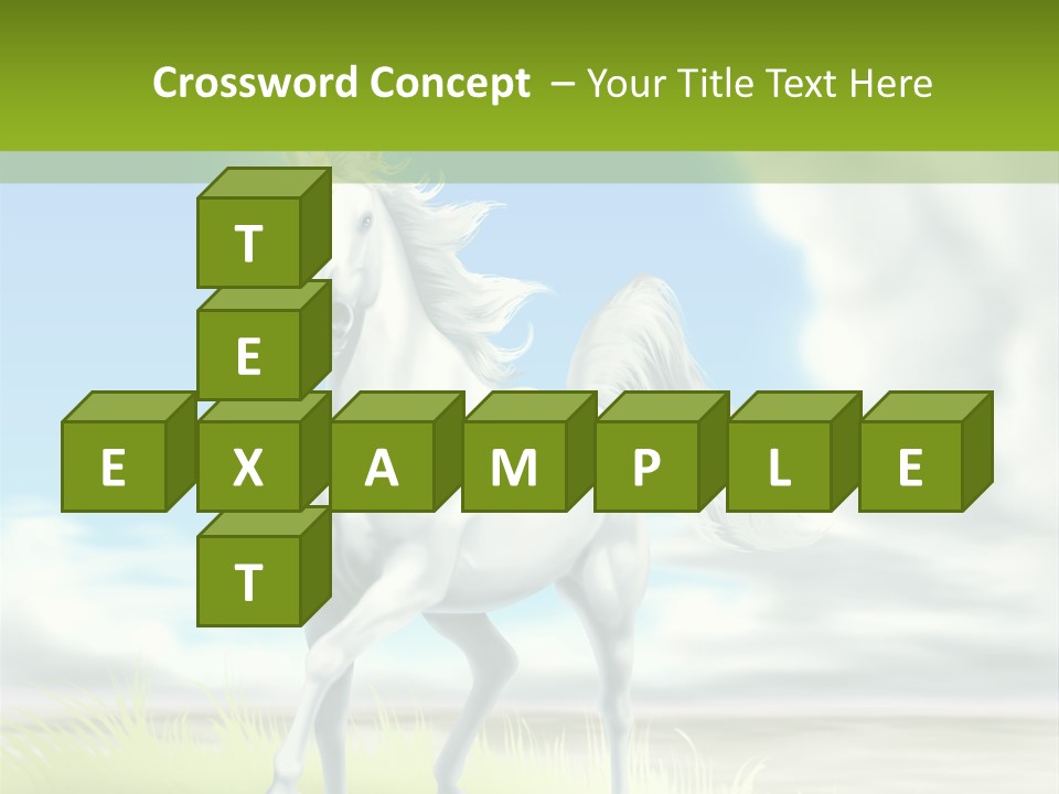 Cavallo Dorato Candido PowerPoint Template