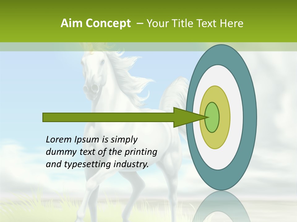 Cavallo Dorato Candido PowerPoint Template