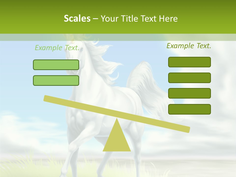 Cavallo Dorato Candido PowerPoint Template