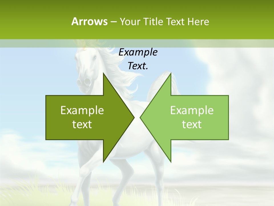 Cavallo Dorato Candido PowerPoint Template