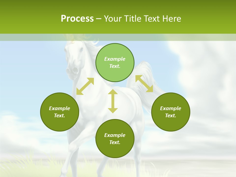 Cavallo Dorato Candido PowerPoint Template