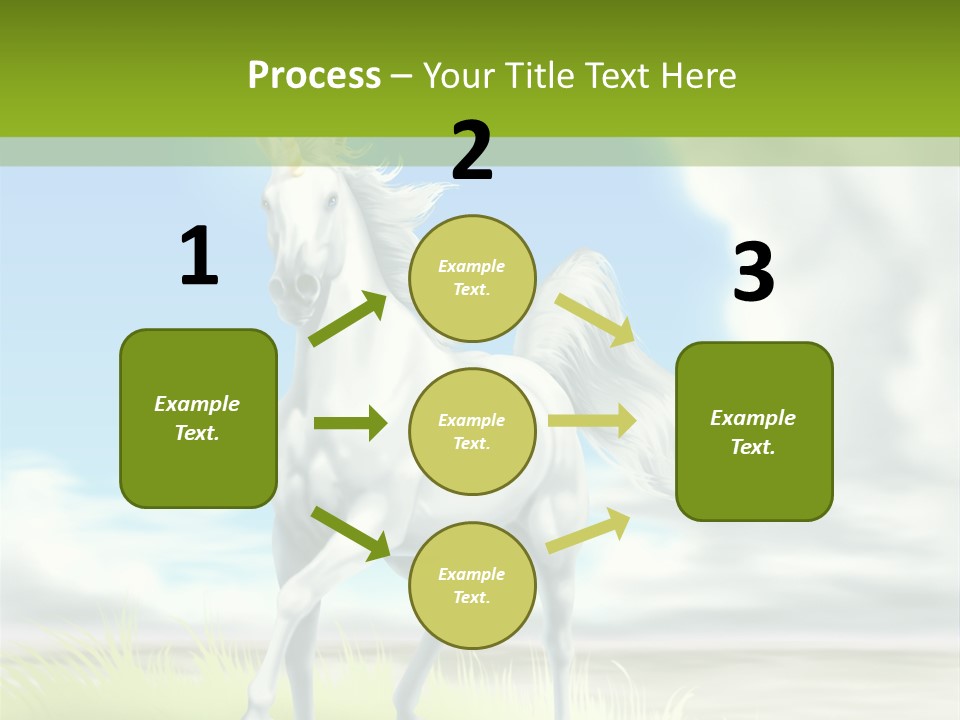 Cavallo Dorato Candido PowerPoint Template