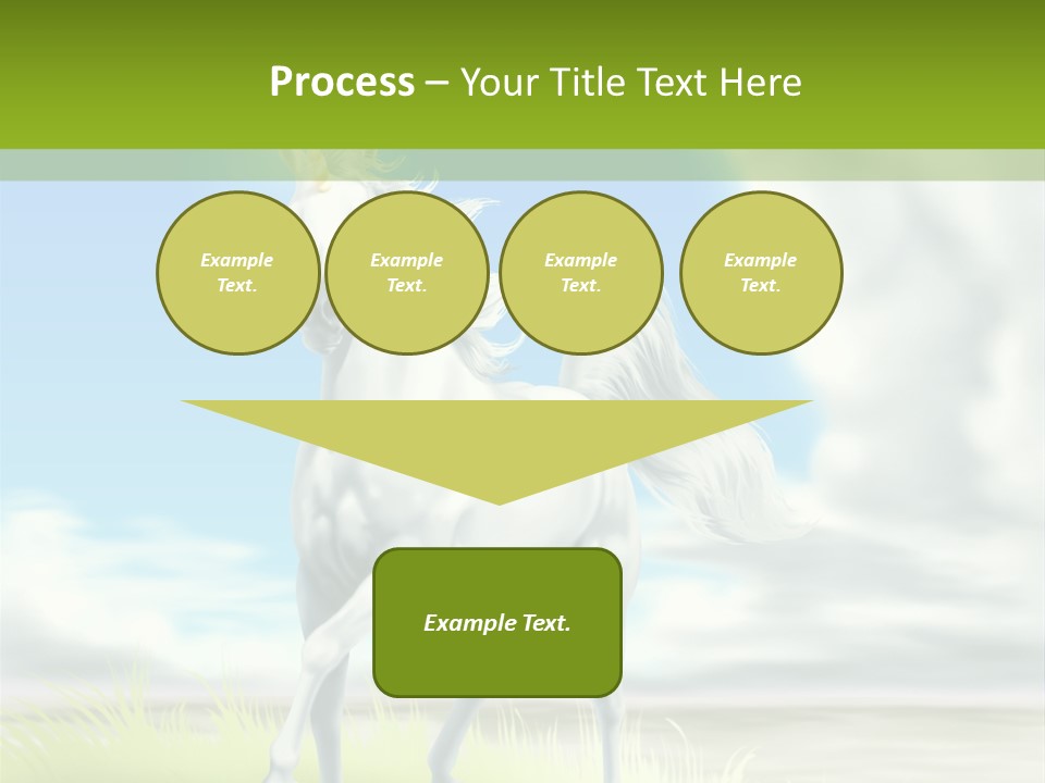 Cavallo Dorato Candido PowerPoint Template
