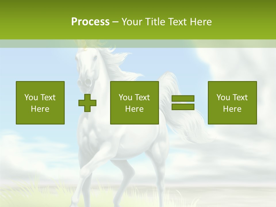 Cavallo Dorato Candido PowerPoint Template