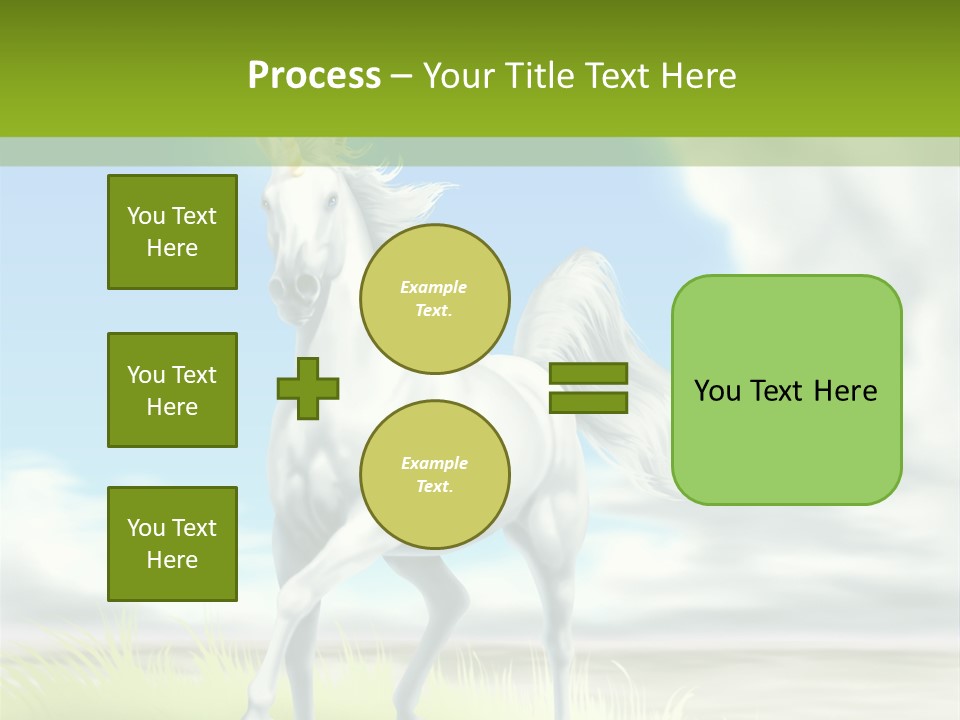 Cavallo Dorato Candido PowerPoint Template
