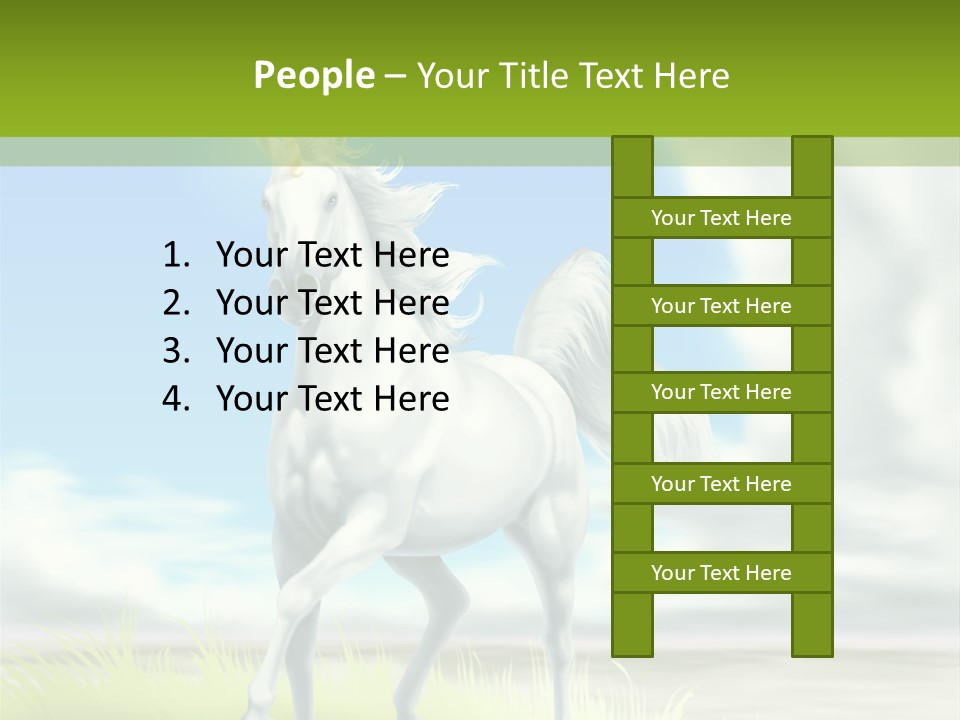 Cavallo Dorato Candido PowerPoint Template