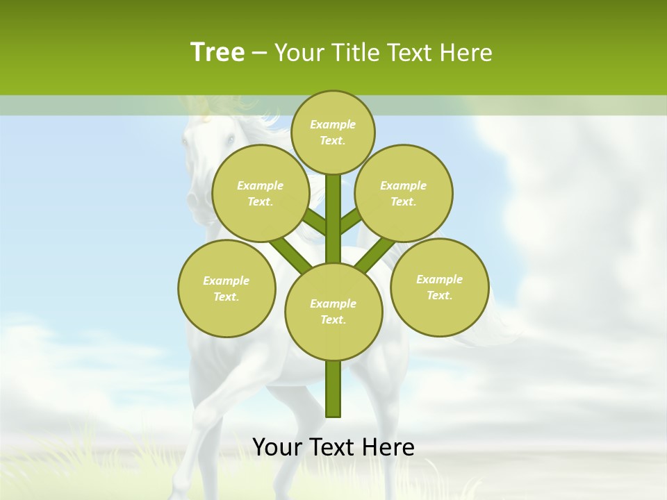 Cavallo Dorato Candido PowerPoint Template