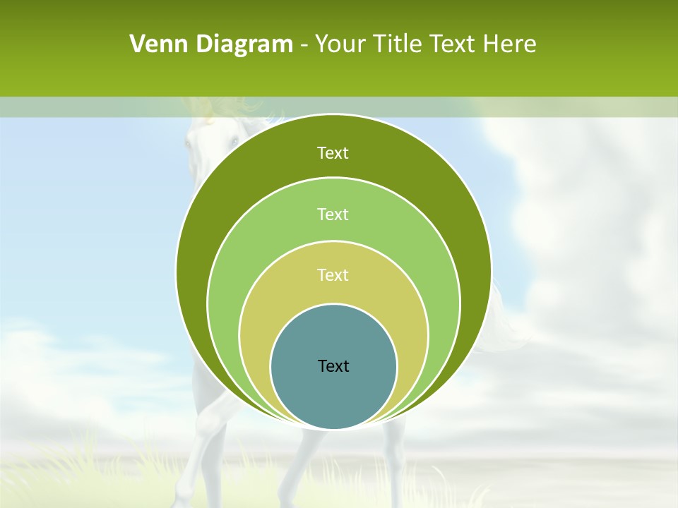 Cavallo Dorato Candido PowerPoint Template