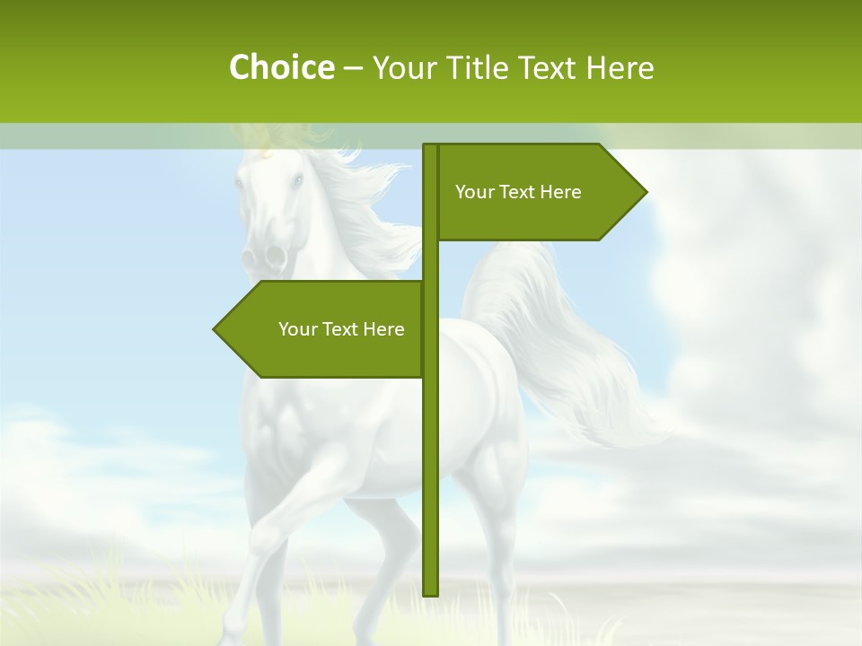 Cavallo Dorato Candido PowerPoint Template