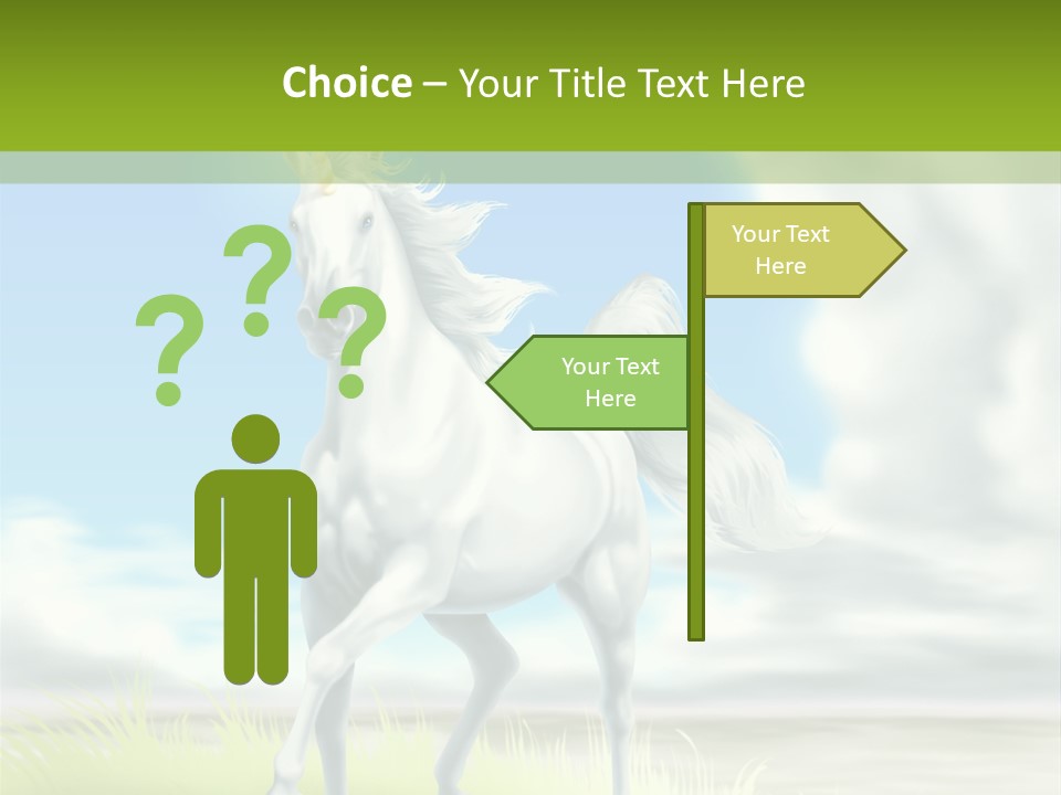 Cavallo Dorato Candido PowerPoint Template