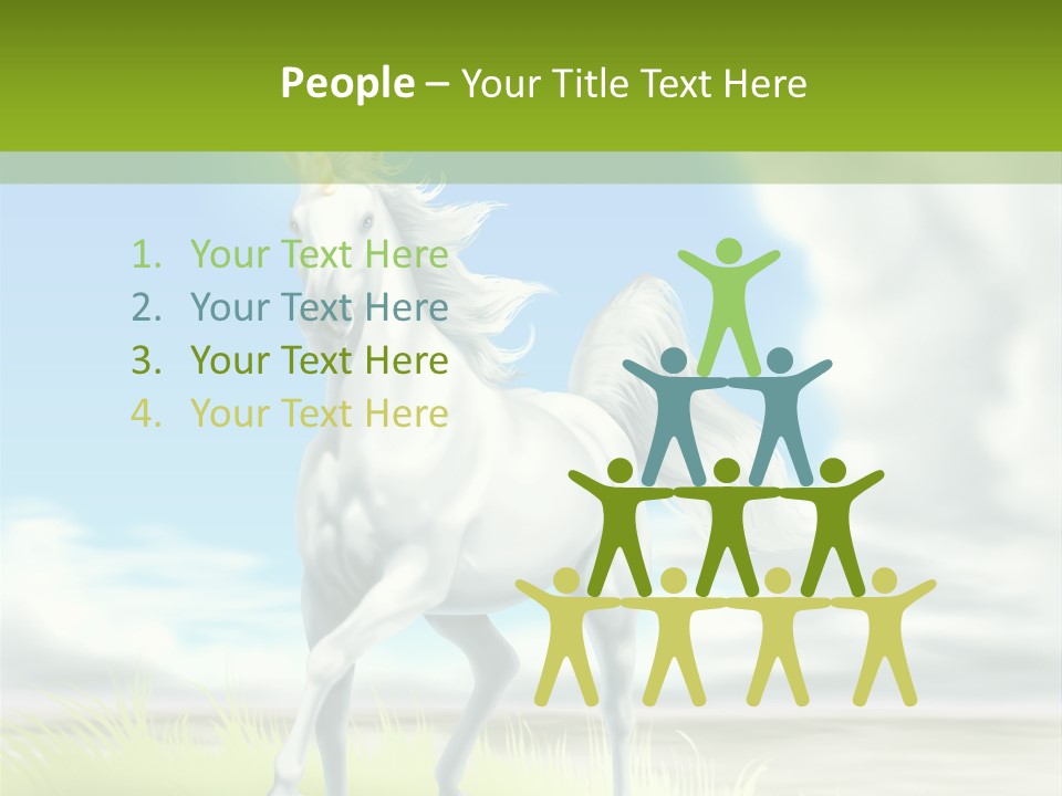 Cavallo Dorato Candido PowerPoint Template