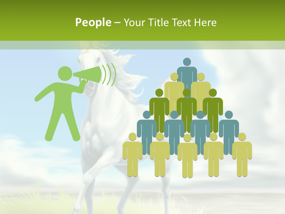 Cavallo Dorato Candido PowerPoint Template