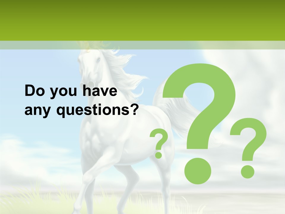 Cavallo Dorato Candido PowerPoint Template