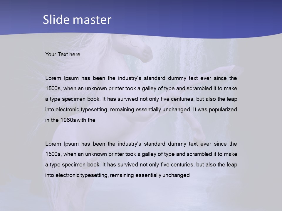 Waterfall Fae Water PowerPoint Template