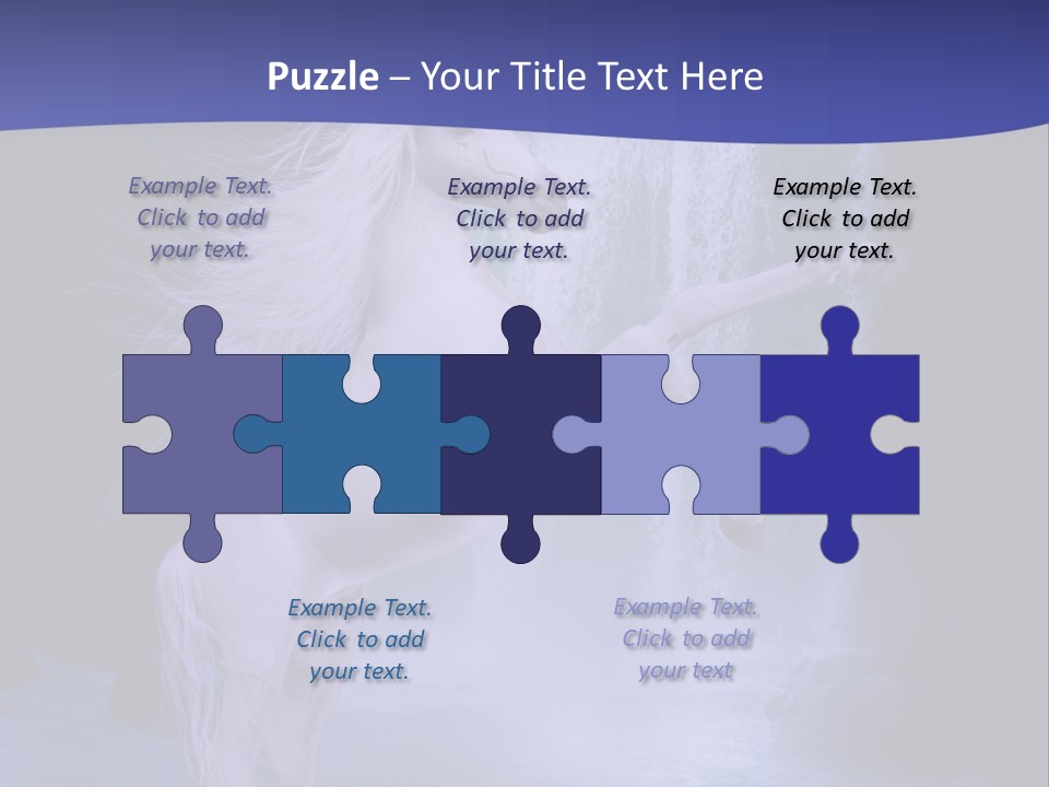 Waterfall Fae Water PowerPoint Template