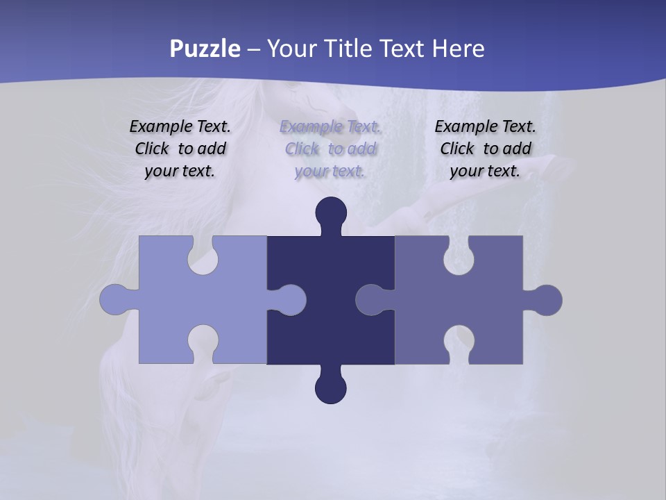 Waterfall Fae Water PowerPoint Template