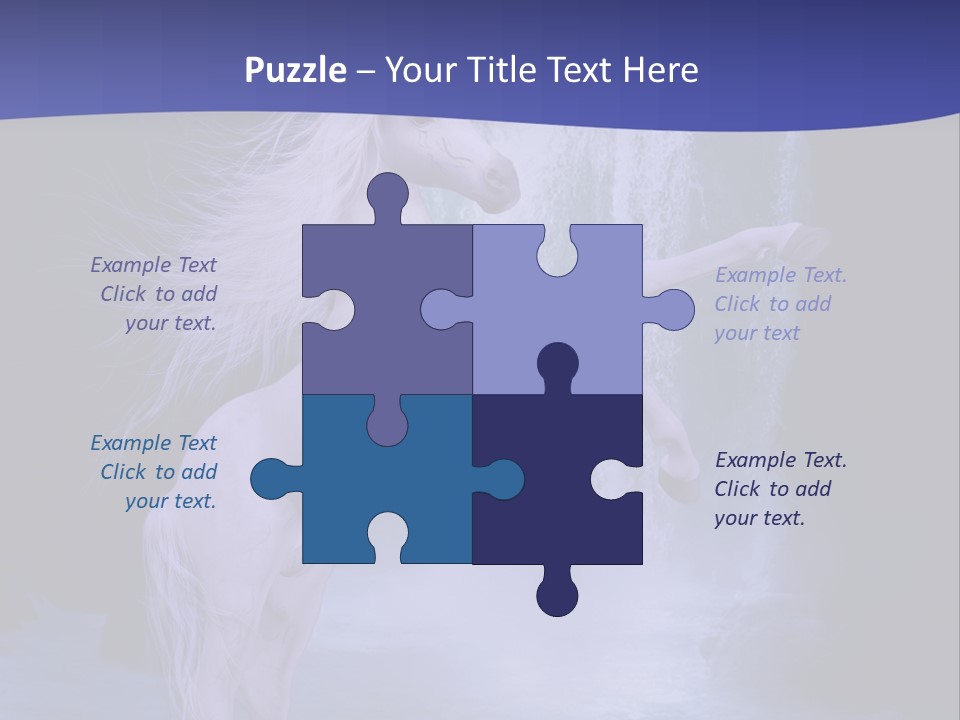 Waterfall Fae Water PowerPoint Template