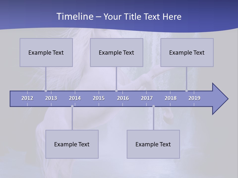Waterfall Fae Water PowerPoint Template