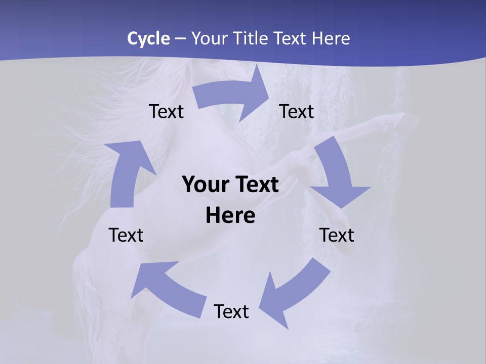 Waterfall Fae Water PowerPoint Template