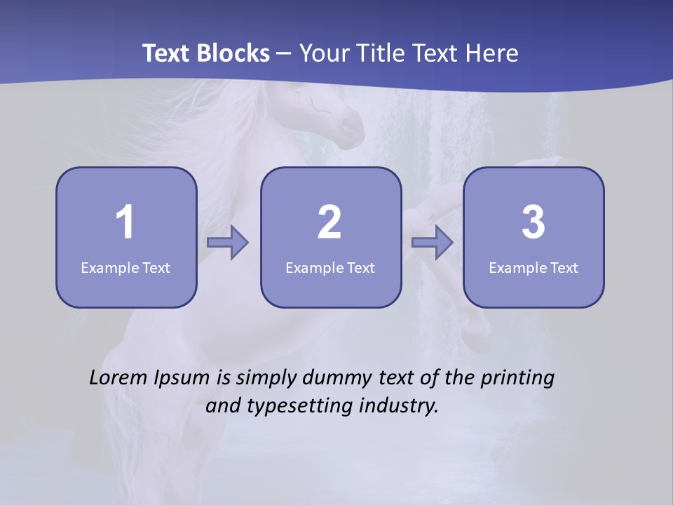Waterfall Fae Water PowerPoint Template
