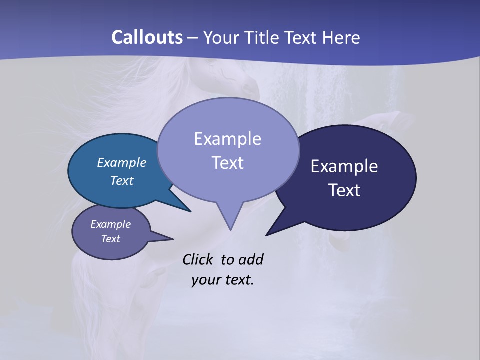 Waterfall Fae Water PowerPoint Template