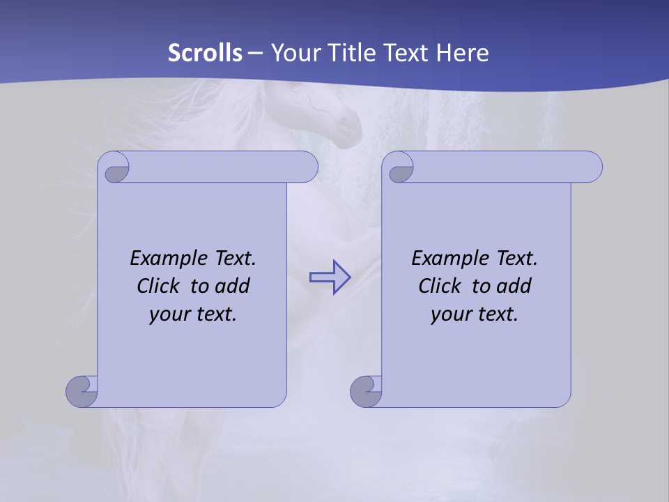Waterfall Fae Water PowerPoint Template