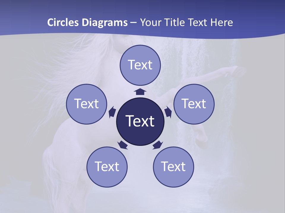 Waterfall Fae Water PowerPoint Template