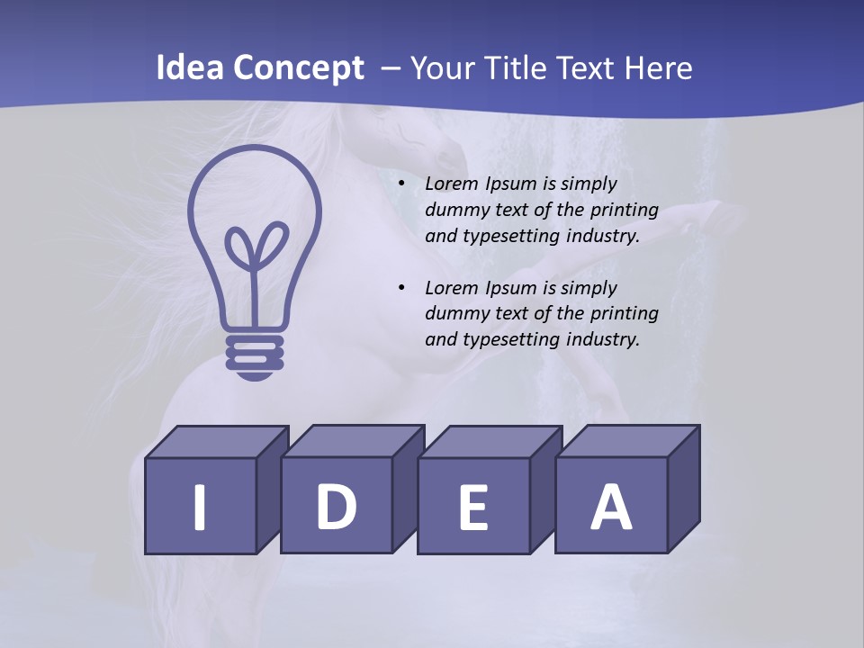 Waterfall Fae Water PowerPoint Template