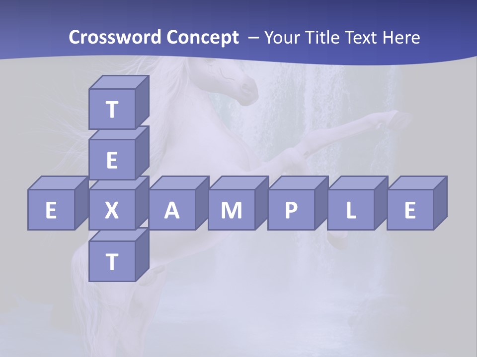 Waterfall Fae Water PowerPoint Template