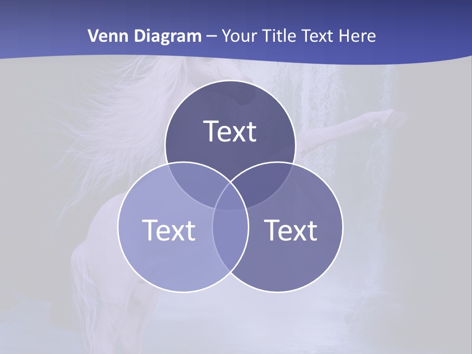 Waterfall Fae Water PowerPoint Template