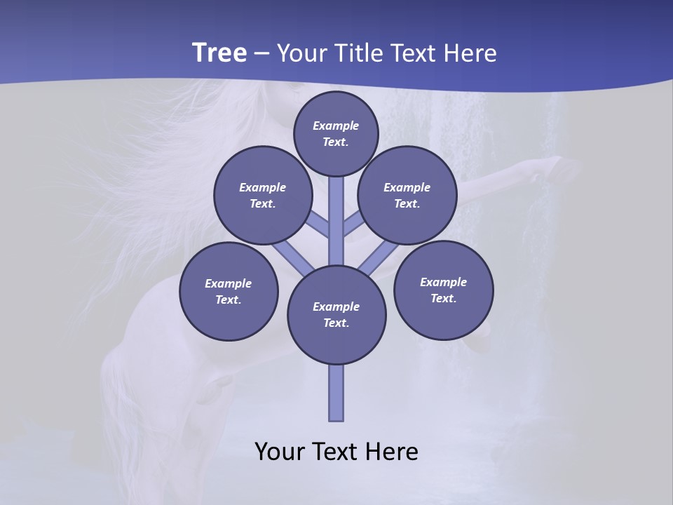 Waterfall Fae Water PowerPoint Template