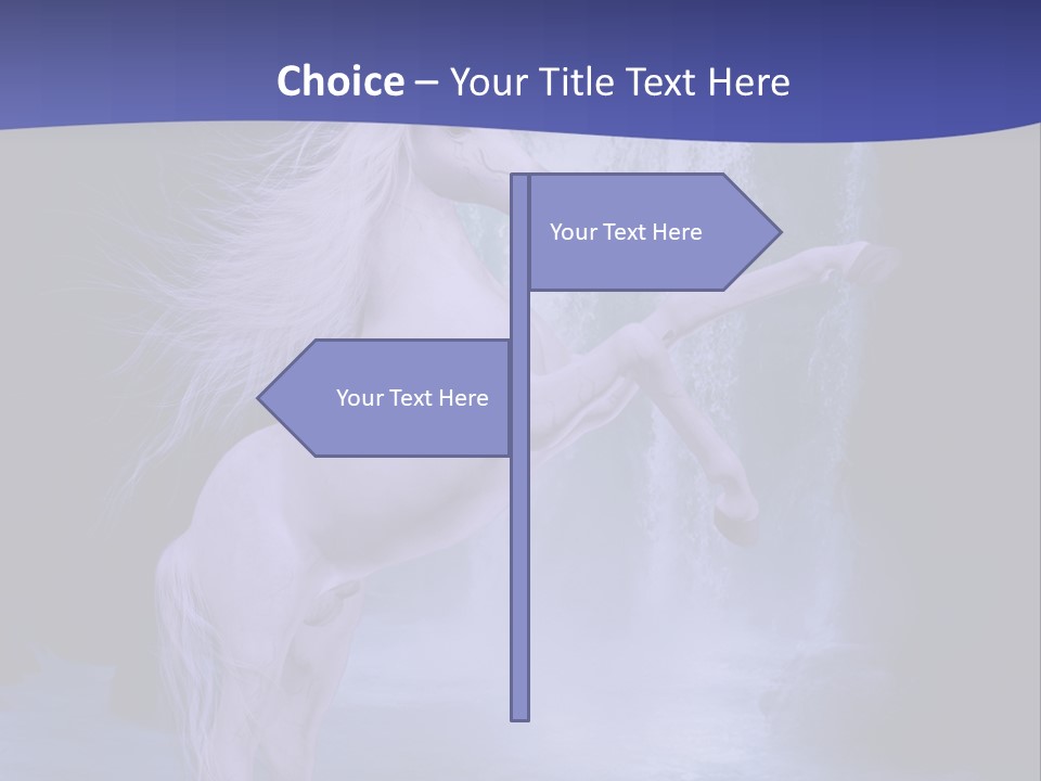 Waterfall Fae Water PowerPoint Template