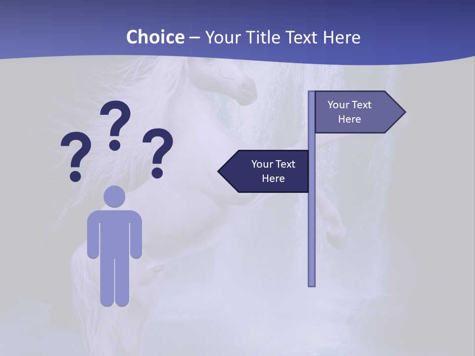 Waterfall Fae Water PowerPoint Template