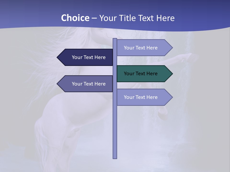 Waterfall Fae Water PowerPoint Template