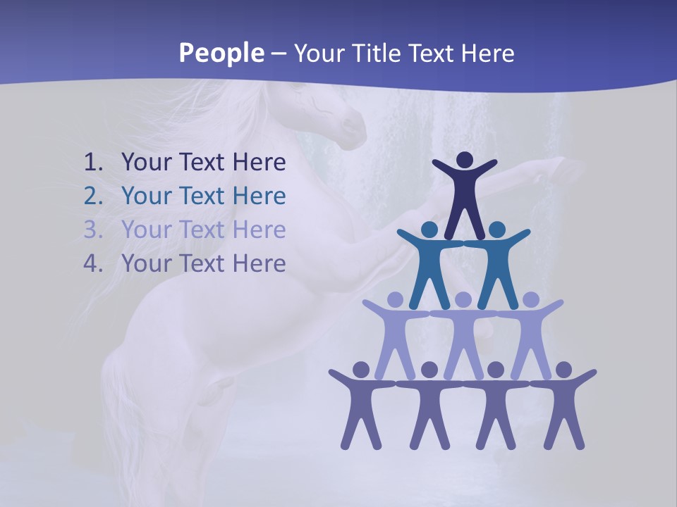 Waterfall Fae Water PowerPoint Template