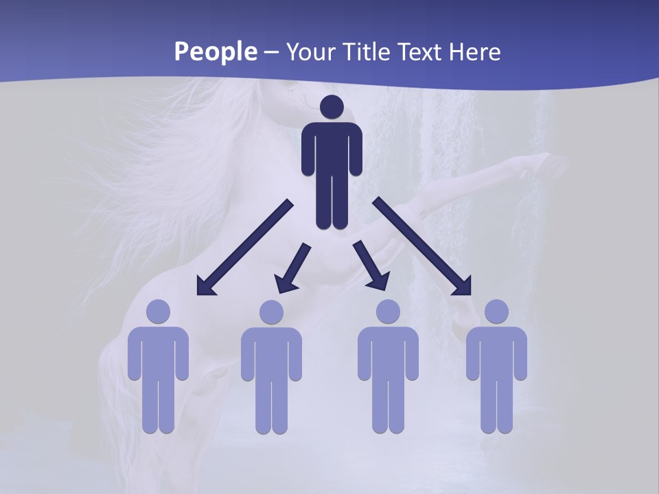 Waterfall Fae Water PowerPoint Template