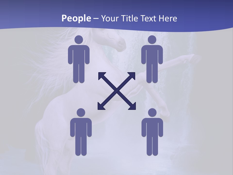 Waterfall Fae Water PowerPoint Template