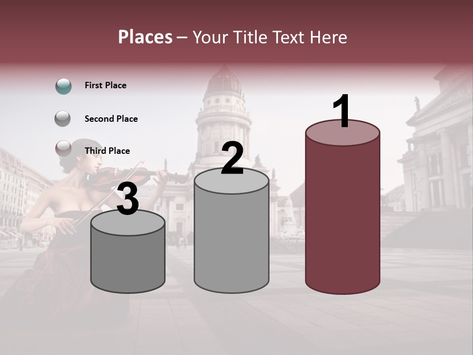 Classic Woman Student PowerPoint Template