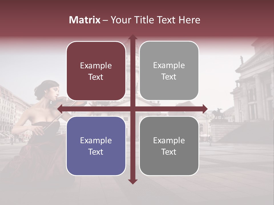 Classic Woman Student PowerPoint Template