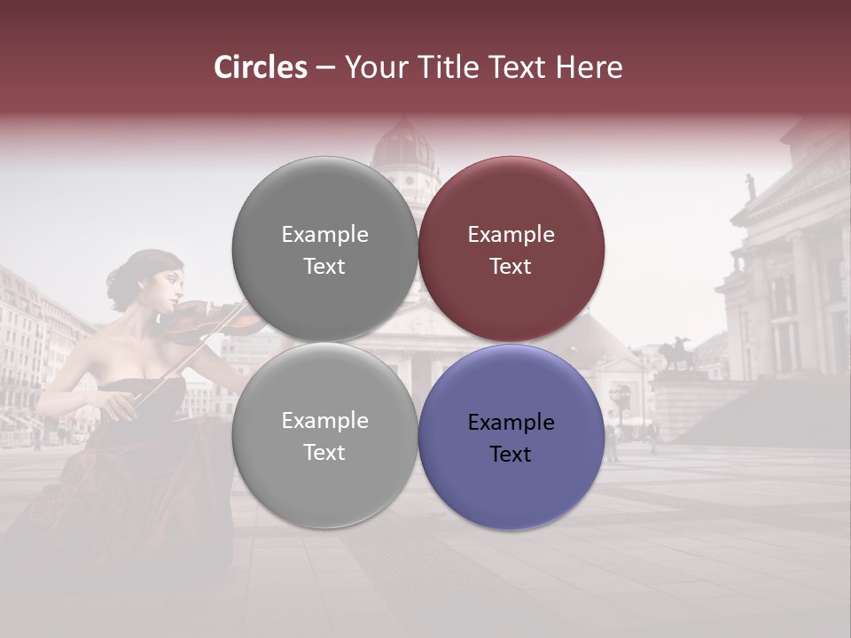 Classic Woman Student PowerPoint Template