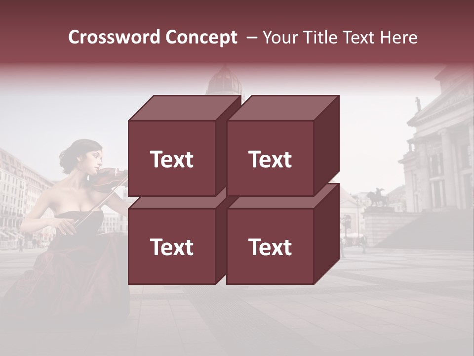 Classic Woman Student PowerPoint Template